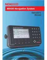 Preview for 1 page of Navico MX420 Operator'S Manual