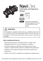 Navien NaviCirc Series Installation And Operation Manual предпросмотр