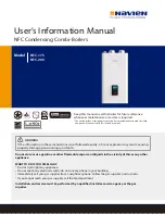 Preview for 2 page of Navien NFC Series User'S Information Manual