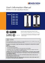 Preview for 1 page of Navien NPN-120E User'S Information Manual