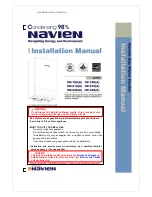 Navien NR-180 Installation Manual предпросмотр