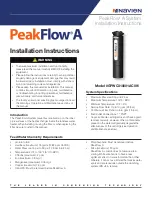 Navien PeakFlow A Installation Instructions Manual preview