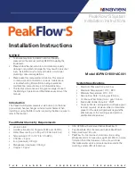 Navien PeakFlow S GPWC110001AC001 Installation Instructions Manual preview