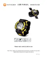 Preview for 1 page of Navig8r Navwatch-S10 User Manual