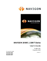 Preview for 1 page of Navigon 2000S Series User Manual