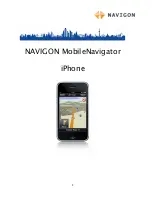 Navigon MobileNavigator User Manual preview