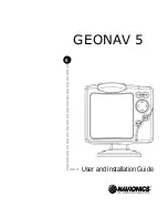 Navionics GEONAV 5 User And Installation Manual preview