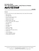 Navistar IC Bus Electric CE Series Instruction Sheet preview