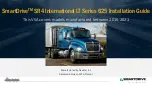 Navistar SmartDrive SR4 International LT 625 Series Installation Manual preview