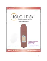 Navisys Technology Touch Disk User Manual preview