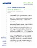 Preview for 1 page of Navitar 356MCL012 Installation Instructions