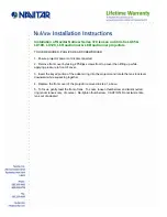 Предварительный просмотр 1 страницы Navitar 370MCZ125 Installation Instructions