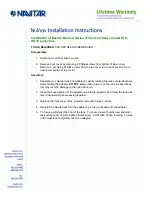 Preview for 1 page of Navitar 373MCZ125 Installation Instructions