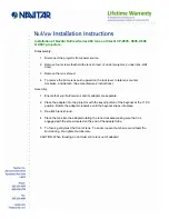 Preview for 1 page of Navitar 484MCZ500 Installation Instructions