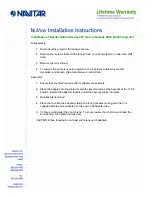 Preview for 1 page of Navitar 487MCZ500 Installation Instructions