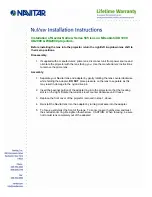 Preview for 1 page of Navitar 585MCZ500 Installation Instructions