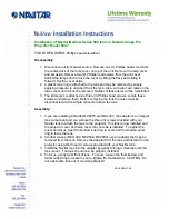 Navitar 586MCL047 Installation Instructions preview