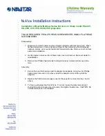 Preview for 1 page of Navitar 633MCZ087 Installation Instructions