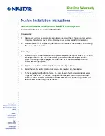 Preview for 1 page of Navitar 653MCL1028 Installation Instructions