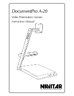 Предварительный просмотр 1 страницы Navitar DocumentPro A-20 User Manual