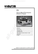 Preview for 1 page of Navitar FX Instruction Manual