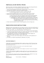 Preview for 3 page of Navitar Zoom 6000 Instructions For Use