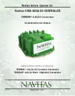 NAVITAS 440A Installation & Service Manual preview