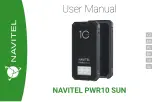 Navitel PWR10 SUN User Manual preview