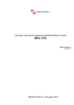 Preview for 1 page of NAVITUS MCL 5.10 User Manual