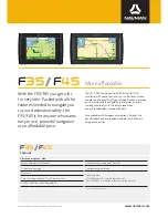 Preview for 1 page of Navman F35 Specification