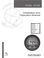 Navman FUEL 2100 Installation And Operation Manual предпросмотр