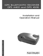 Navman GPS 4400 Installation And Operation Manual preview