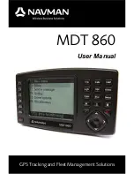 Navman MDT 860 User Manual preview