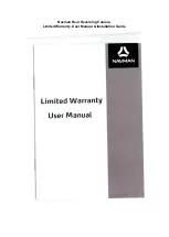 Navman Rear Reversing Camera Limited Warranty, User Manual & Installation Manual preview