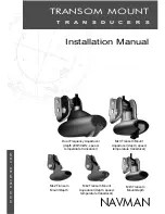 Navman TRANSOM MOUNT Installation Manual предпросмотр