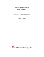 Navtex SNX - 300 Instruction Manual preview