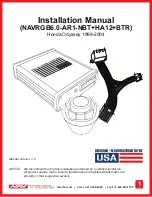 NavTool NAVRGB6.0-AR1-NBT+HA12+BTR Installation Manual предпросмотр