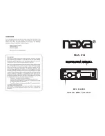 Naxa NCA-614 Instruction Manual preview