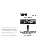 Preview for 1 page of Naxa NCD-650 User Manual