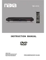 Naxa ND-836 Insrtruction Manual предпросмотр