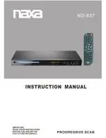 Предварительный просмотр 1 страницы Naxa ND-837 Instruction Manual