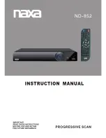 Naxa ND-852 Instruction Manual предпросмотр