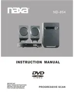 Preview for 1 page of Naxa ND-854 Instruction Manual