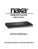 Naxa ND-861 Instruction Manual preview