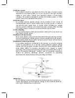 Предварительный просмотр 5 страницы Naxa NHS-2012A Manual