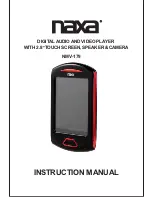 Preview for 1 page of Naxa NMV-179 Instruction Manual