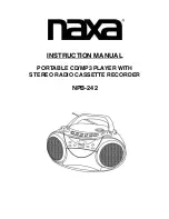 Предварительный просмотр 1 страницы Naxa NPB-242 Instruction Manual