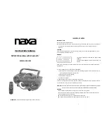 Naxa NPB?261 Instruction Manual preview