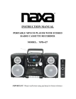 Naxa NPB-427 Instruction Manual preview