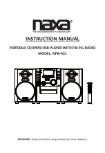 Preview for 1 page of Naxa NPB-431 Instruction Manual